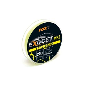 FOX Exocet MK2 Hi-Vis Yellow Spod Braid 20LB - 0,18mm / 300m