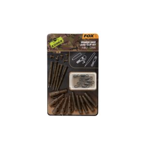 FOX Power Grip Lead Clip Kit Size 7 Camo Kopče za olovo